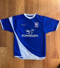Ipswich Town 2005/07 Home Umbro Jersey, Size XLB (XS equivalent), Authentic