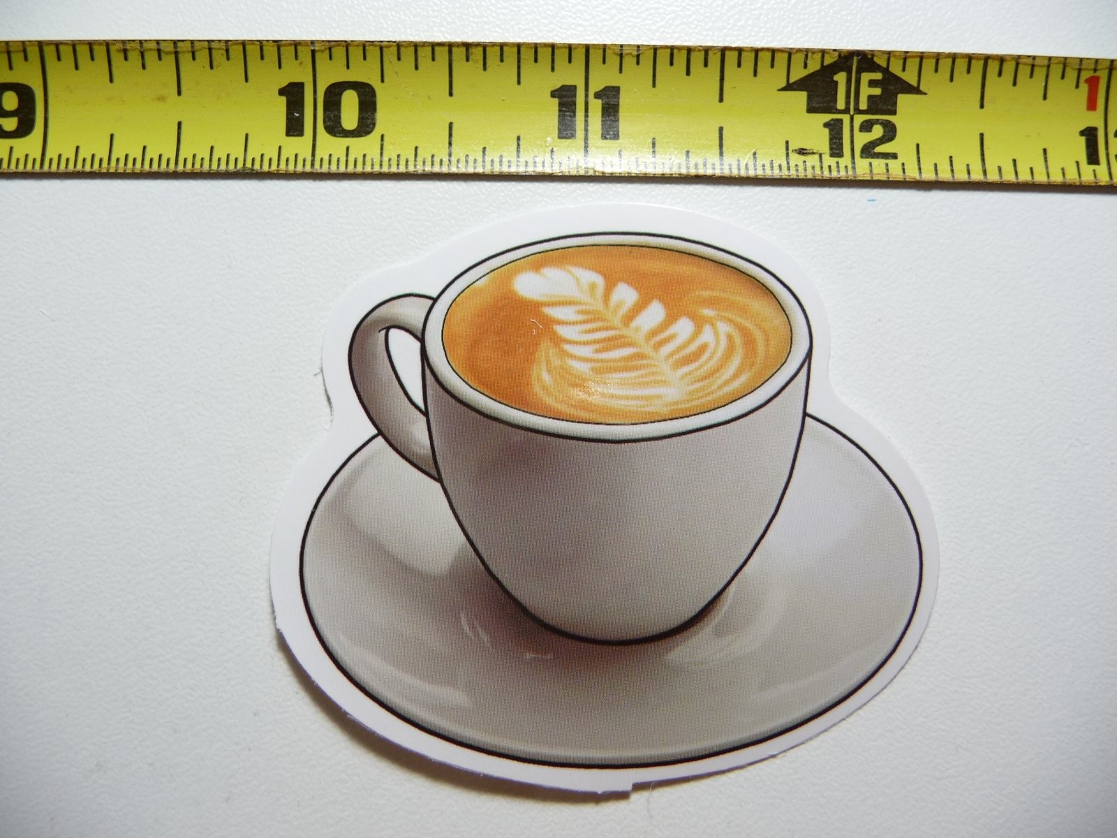 Coffee Plant Leaves Cup Decal Sticker for Morning Wake Up Fun