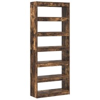 BüCherregal GeräUcherte Eiche 80X30X198 Cm Holzwerkstoff Standregal