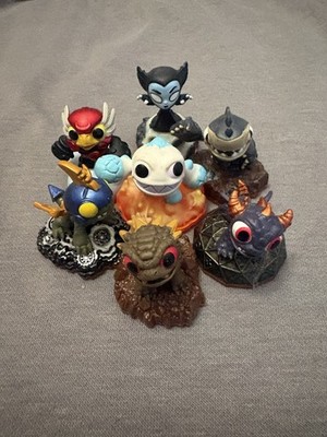 Skylanders Figure Lot of 7 Rare Eggsellent Weeruptor Bop Terrabite Spry Hijinx