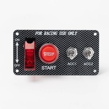 Daiertek 12V Ignition Rocker Switch Panel 4-in-1 Engine Start Relay Harness LED