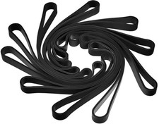 10 Pcs Large Heavy Duty Rubber Bands 8 Inches Thick Black Rubber Bands Big Silic