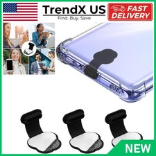 3 Packs USB C Dust Plug for Phone USB Type C Port Silicone Dust Cover Cap Cloud