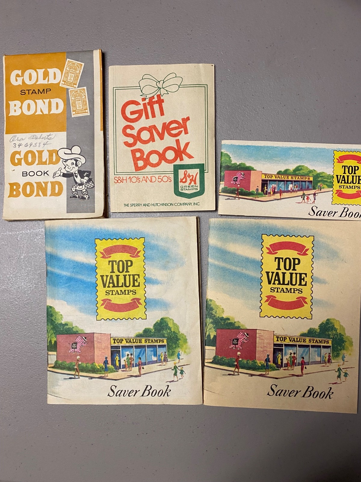 Vintage Top Value, S&H, and Gold Book Stamp Books 