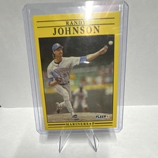 Fleer 1991 Randy Johnson Seattle Mariners #455 Base Set Baseball Card