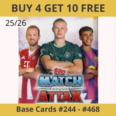 Topps Match Attax 25/26 - Trading Cards 2026 Base Set #244 - #468