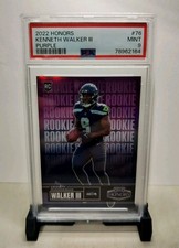 2022 Panini Honors Kenneth Walker III Purple Rookie /12 PSA 9