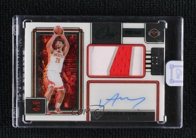 2021-22 One and One Prime Rookie Jersey Green 5/5 Alperen Sengun Auto RC 1d59