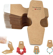 Bracelet Necklace Display Cards 200 Pcs Self Adhesive Jewelry Packaging, Sturdy