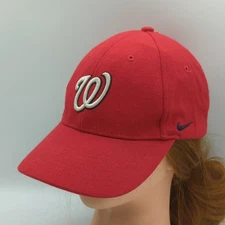 Washington Nationals Nike Team MLB Adjustable Strapback Hat Red Cap OSFA