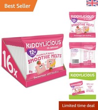 16 Packs of Strawberry & Banana Smoothie Melts -  & Egg-Free Toddler Treats