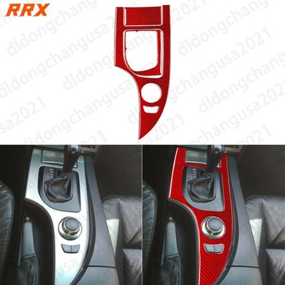 3Pcs Real Carbon Fiber Console Gear Shift Panel Cover For BMW 5 Series E60 04-10