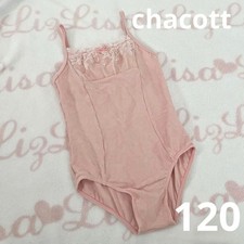 Chacott Pink Ballet Leotard Camisole Lace Ribbon 120 Girls Preschool