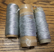 Embroidery Thread Spools Silver Thread
