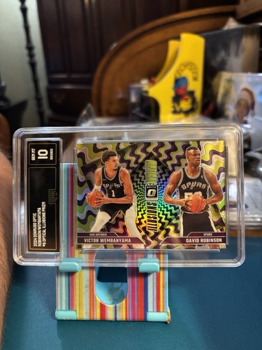 2024-25 Panini Donruss Optic Wembanyama Robinson #5 GMA 10 - Foto 1 di 2