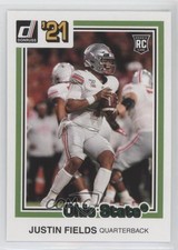 2021 Panini Chronicles Draft Picks Donruss Retro Green Justin Fields #33 00jj
