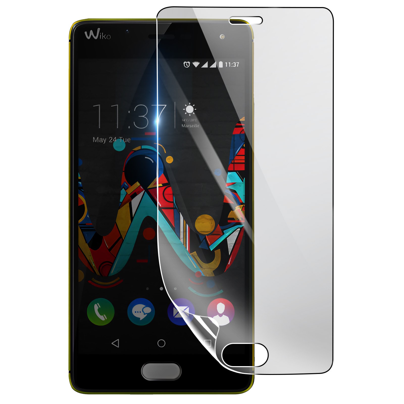 Protection ecran hydrogel pour Wiko U Feel film transparent anti rayure