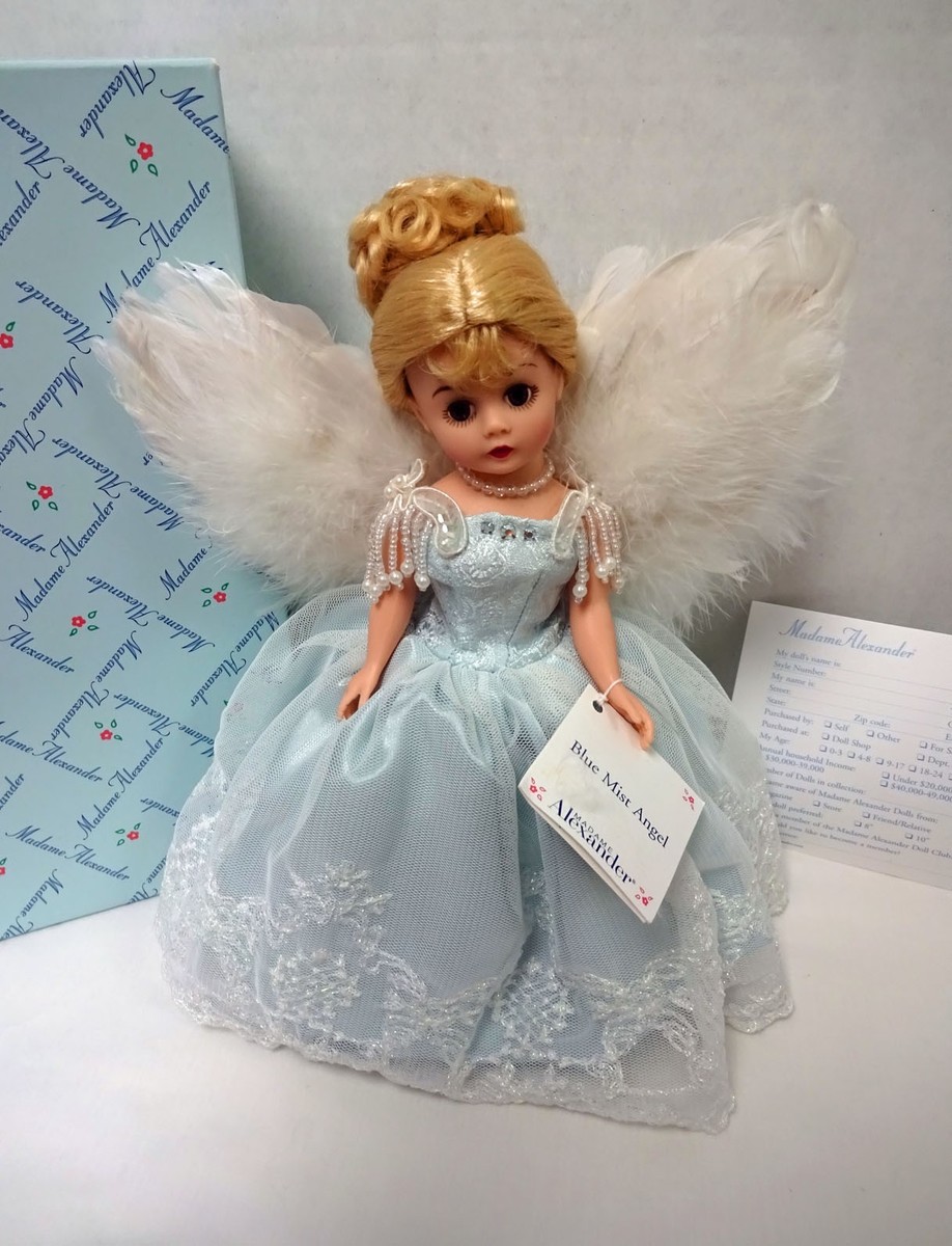 Madame Alexander Blue Mist Angel #25290 With Box and Stand 2000 | eBay