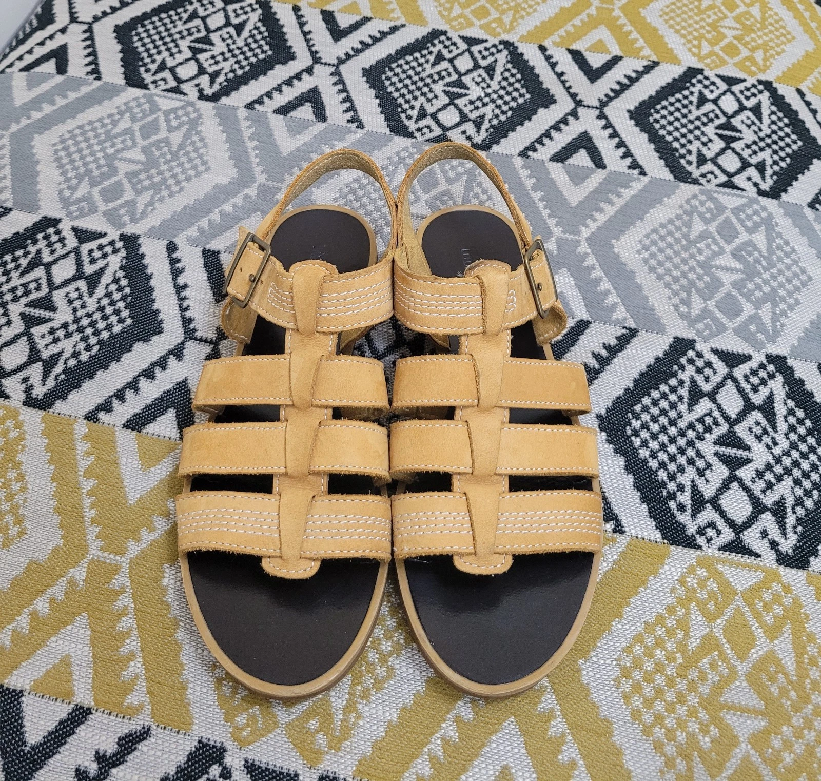 Sandali da pescatore Timberland in nabuk con cinturino da donna usati in ottime condizioni taglia 6 EU 39 marrone ocra