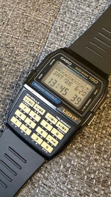 Casio DATABANK DBC 150 Timepiece Wristwatch Black Dial Limited Edition