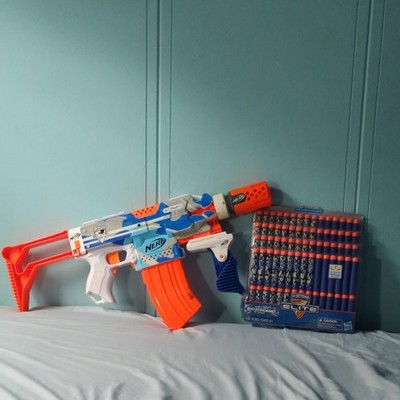 NERF N-Strike Elite Stryfe Dart Blaster w/ Stock, Mag, Barrel & 75 Darts (2015)