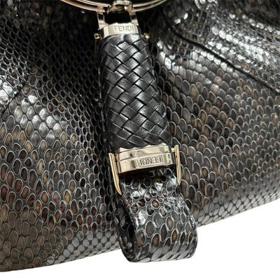 Fendi spy Bag in Black Lizard Leather | eBay