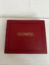 Vintage Record Storage Album Binder Book 7" Inch 45s With 11 45s From 1959-1961