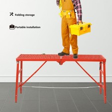 Piattaforma di lavoro 43" alta piattaforma di lavoro scala per ponteggi pedana gradini scala in alluminio