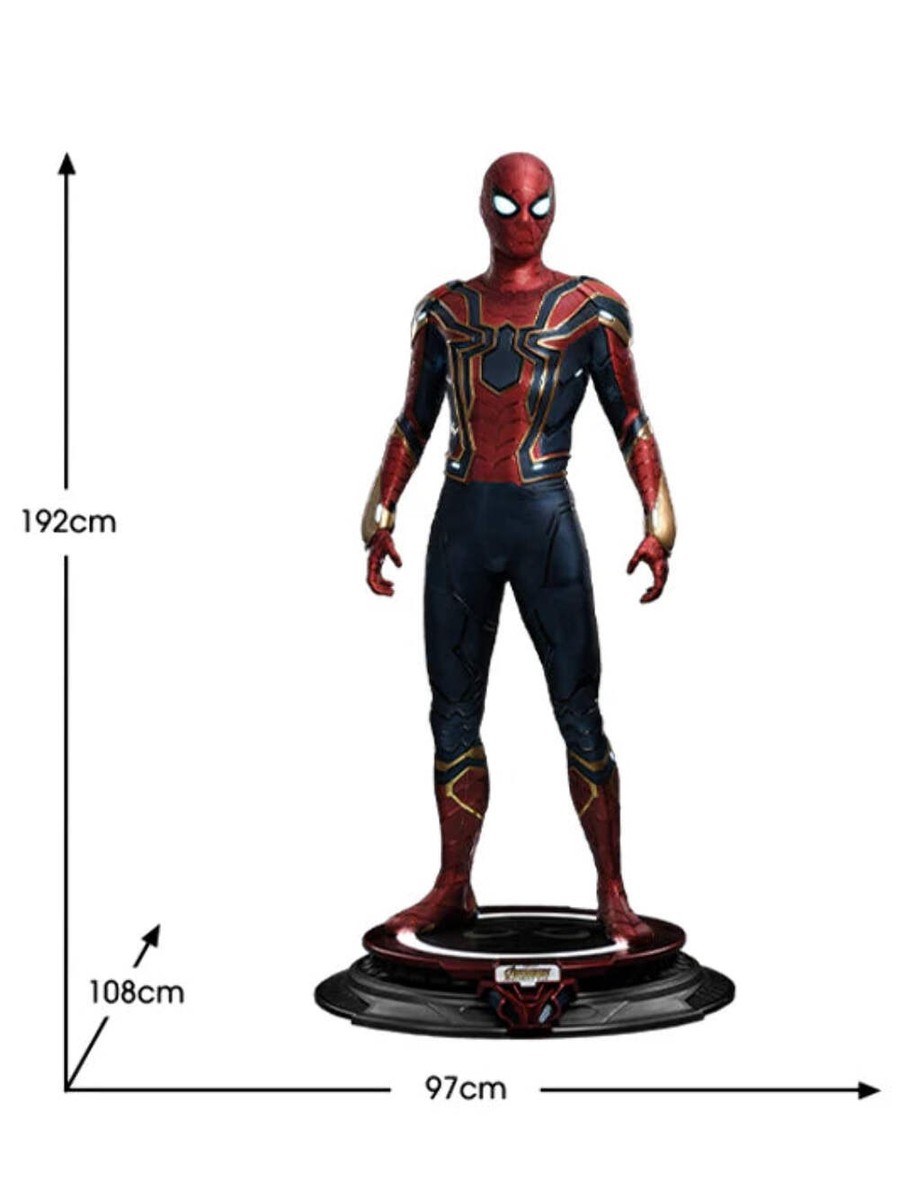 QUEEN STUDIOS Marvel Infinity Saga Spider-Man Iron Spider 1:1 Life