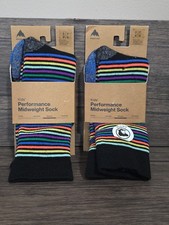 Burton Merino Wool Performance Midweight Socks Kids S/M Ski Snowboard 2 Pairs