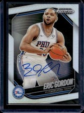 2024-25 Panini Prizm Black Eric Gordon Auto Silver Prizm #188 76ers