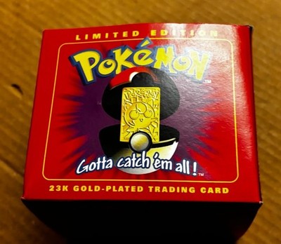 pokemon gotta catch'em all 23k gold plated trading card 1999 TOGEPI Nintendo Pokemon 23K Gold Plated Trading Card Pokeball New –  ThrowbackBuys