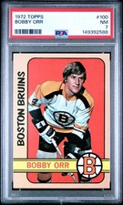 1972 TOPPS #100 BOBBY ORR PSA 7