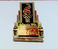 1996 Coca-Cola Atlanta Olympic Games Commemorative Pin 100 Years Logo