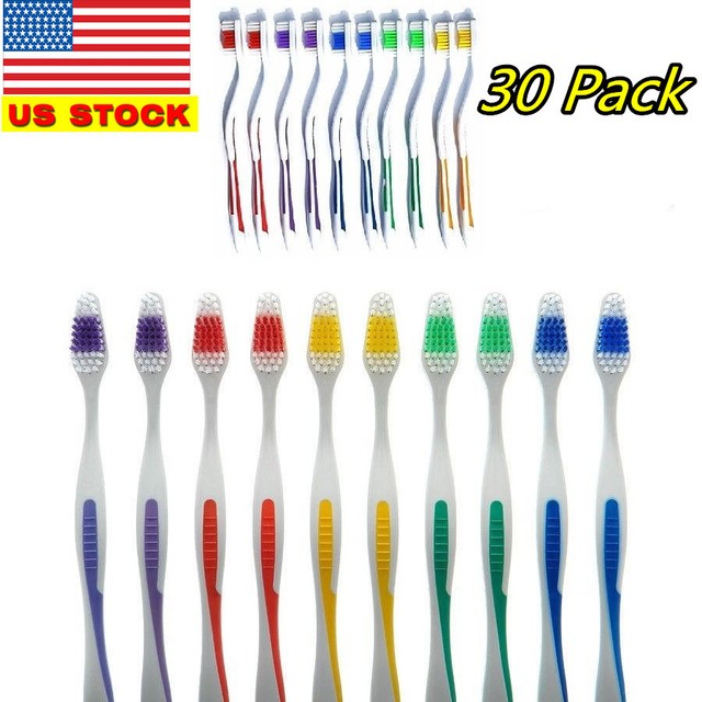 Lot 30 Toothbrushes Standard Classic 7" Inch Toothbrush Wholesale eBay