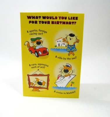 Goofy Birthday Greeting Card CoWorker Friend Son Daughter Sister Brother anyone!
