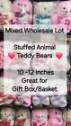 Plush Stuffed Animals Teddy Bears Wholesale Lot of 6 Brand New Mixed Box Resale
