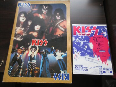 KISS 1978 Japan Tour Book Concert Program w Promo Flyer Gene