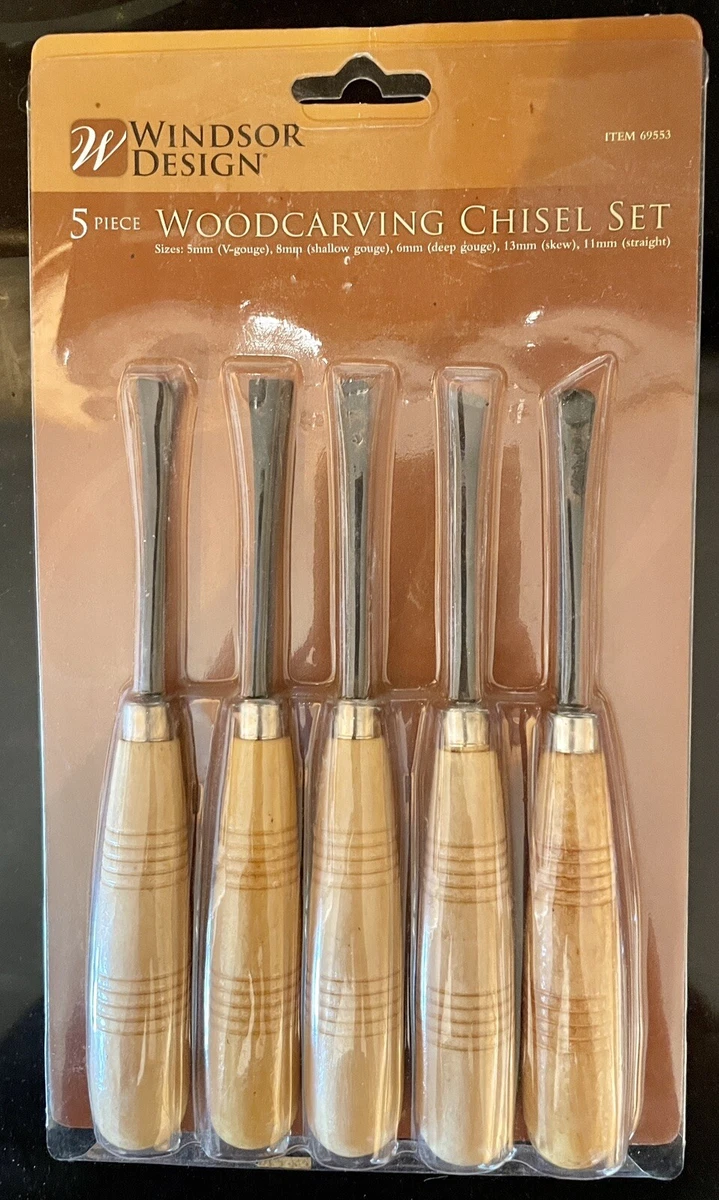 Windsor Design Wood Carving Chisels Set Kit 5 pcs NEW D4