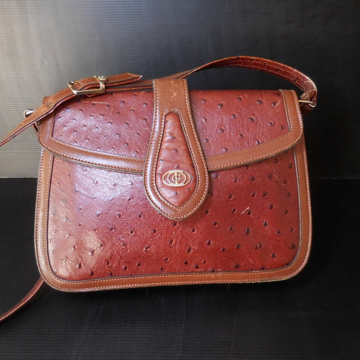 N23.103 Shoulder Bag Brown Leather Gino Ferruzzi Florence Italie