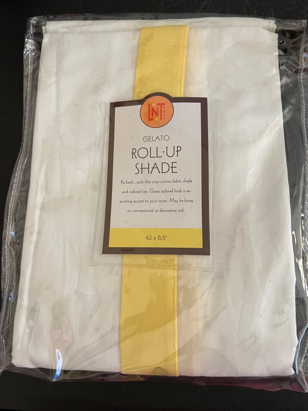 Roll Up Shades Cottage Core Linens -N-Things Set Of Two White Cotton NOS