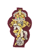 Reme Draht Bestickt M&uuml;tze / Barett Abzeichen K&ouml;nige Krone Abs.