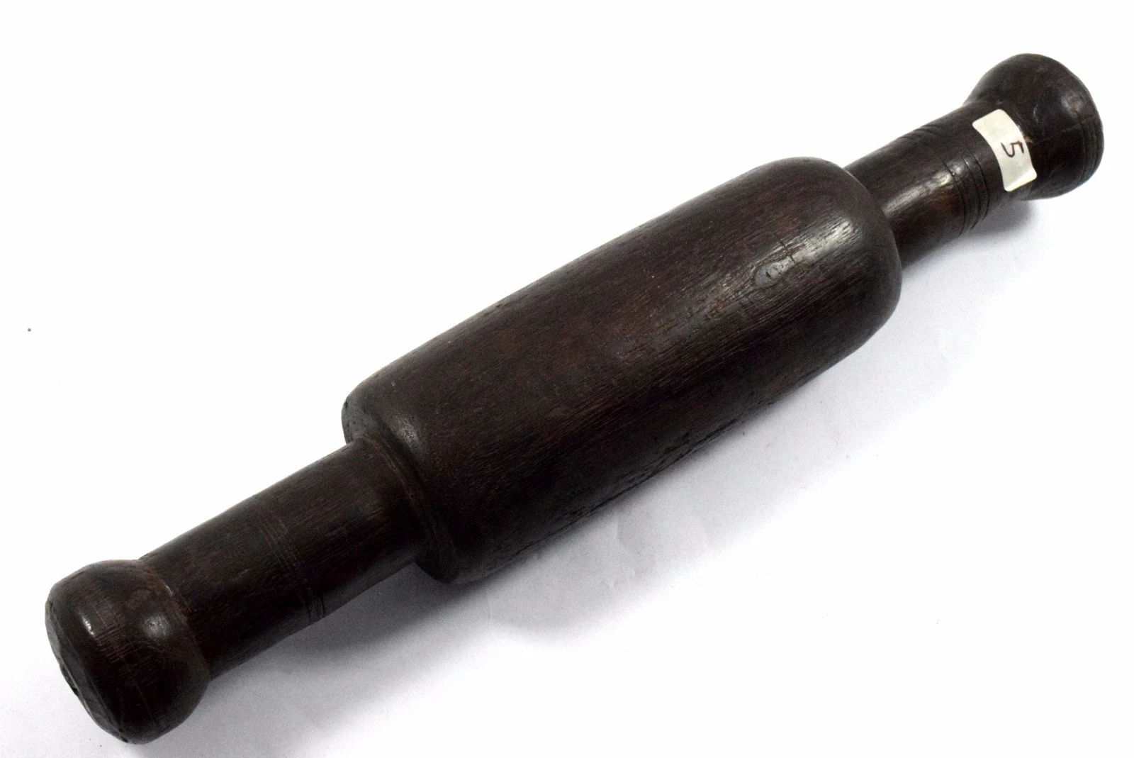 Indian Old Handmade BIG Wooden Bread/Pizza/Chapatti Rolling Pin Stick. i40-95