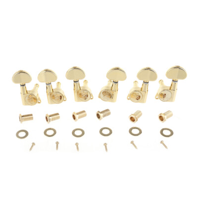 Wilkinson Gold 3L3R E-Z-Lok Gitarre Versiegelt Mechanik Stimmwirbel Tasten Set
