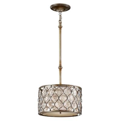 Beige Nickel Glamour Klassisch Hängelampe Pendelleuchte 1x60W/E27