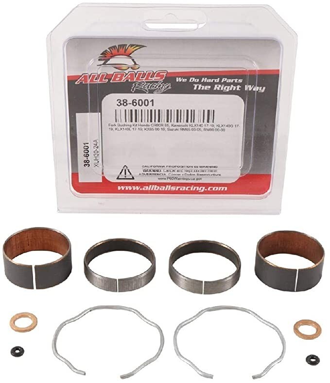 Kit bagues suspension avant contre le jeu de fourche du KLX140 et KX65