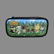 Nintendo Switch New Horizons Animal Crossing Carrying Zipper Case EUC