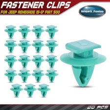 20Pcs 8mm Nylon Molding Wheel Arch Flare Retainer Clips for Jeep Renegade Fiat