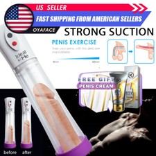 Vacuum Electric Penis Pump Rechargeable Male Masturbators Penis Enlarger Growth