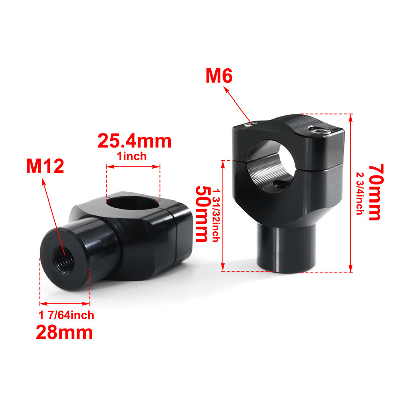 Handlebar Risers Clamp Bar Aftermarket Fit For Harley FLSTF